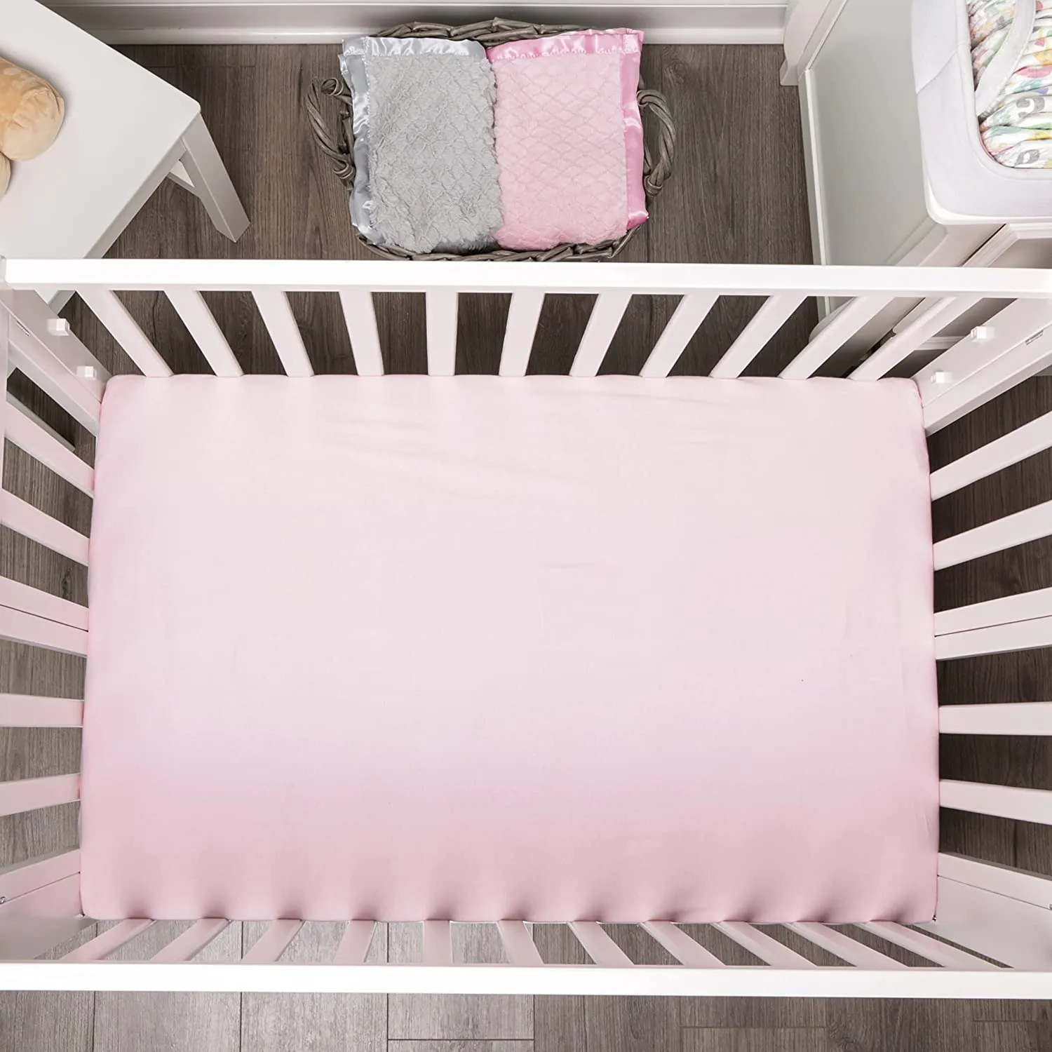 2 Pack Portable Crib Sheet - Pink/Purple