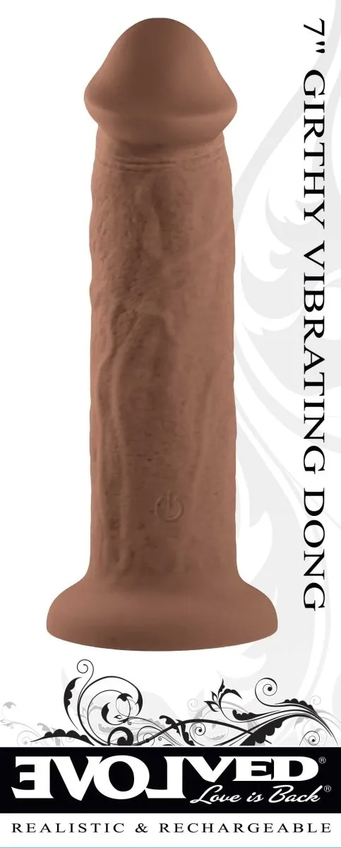 7 Inch Girthy Vibrating Dong -