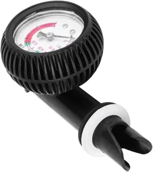 Alomejor Inflatable Boat Kayak Raft Pressure Gauge, Air Thermometer, Up to 0.6bar/8.55 PSI, PVC Material, Long Hose Adapters