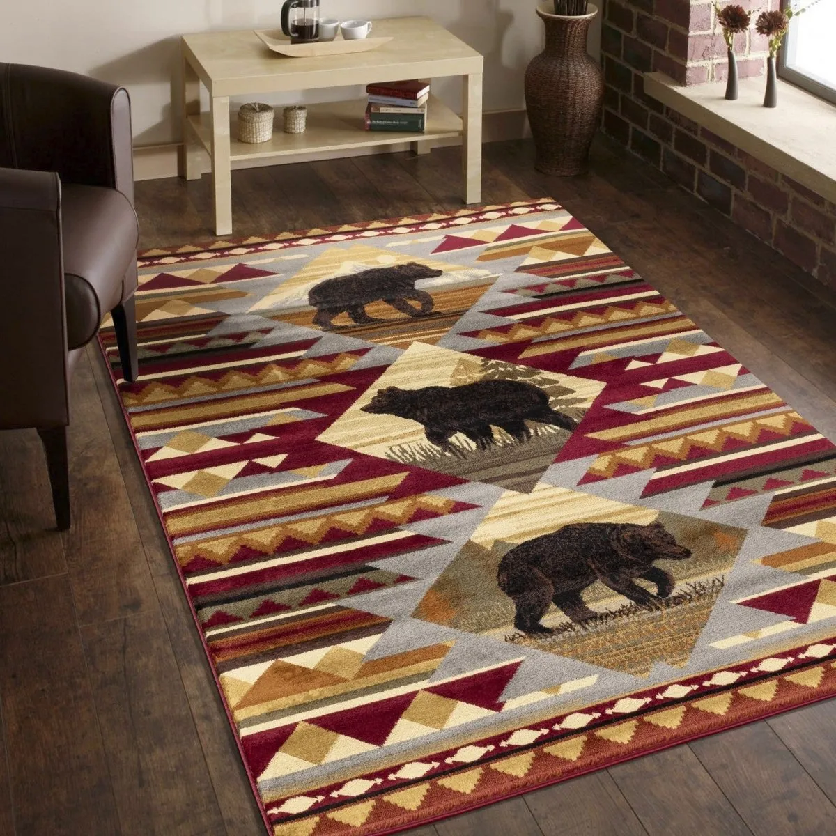 Black Bear Mountain 8'x10' Area Rug