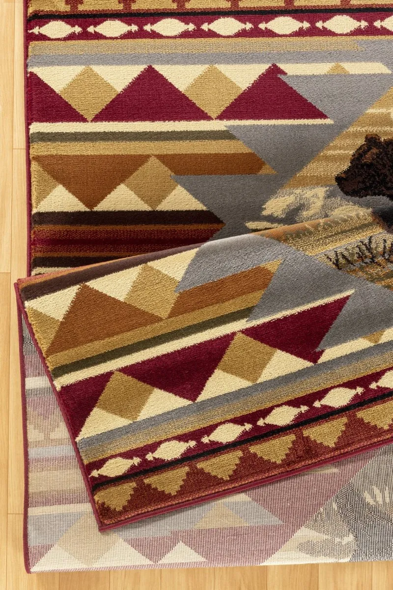Black Bear Mountain 8'x10' Area Rug