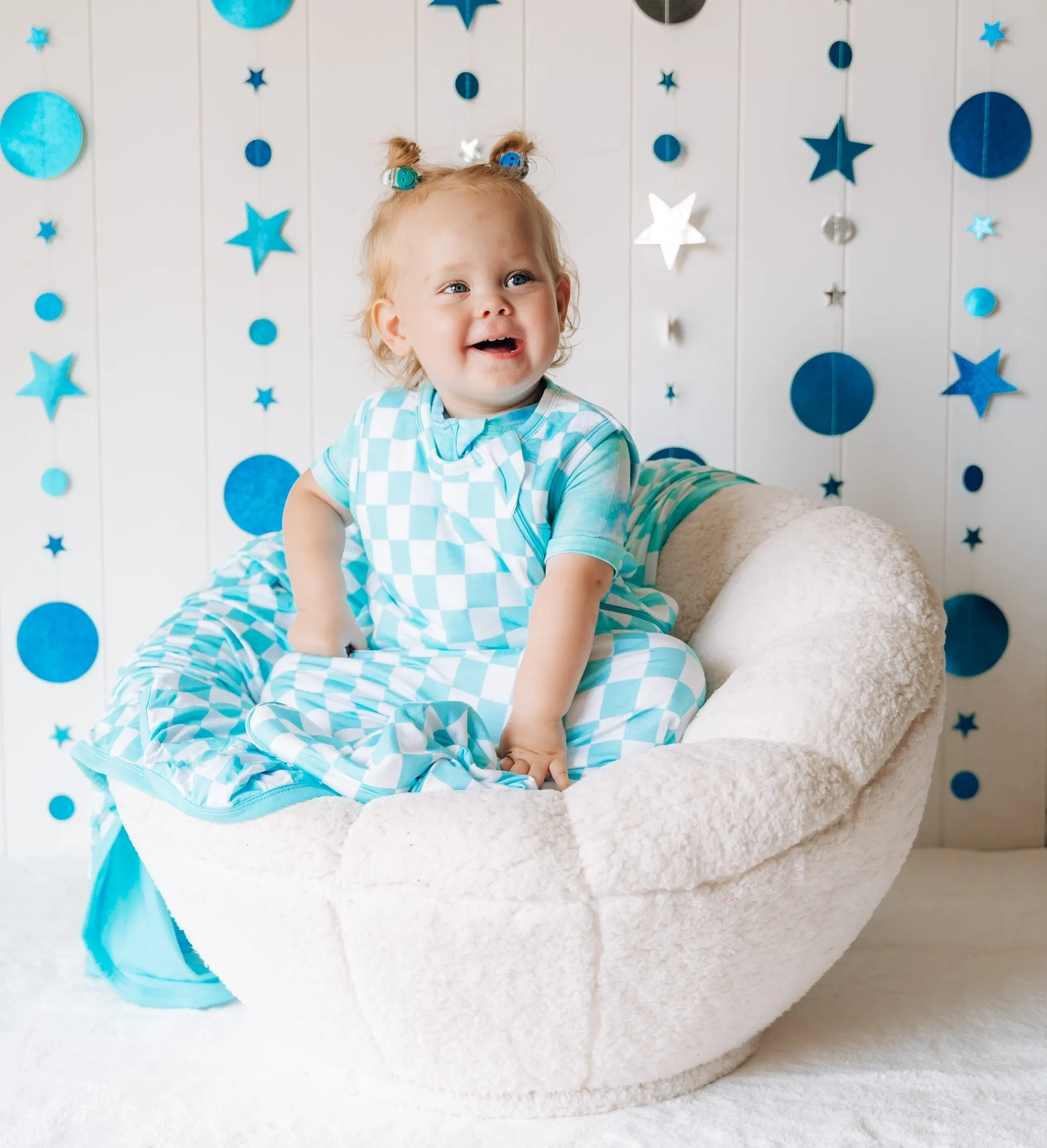 Blue Checks Dream Sleep Sack