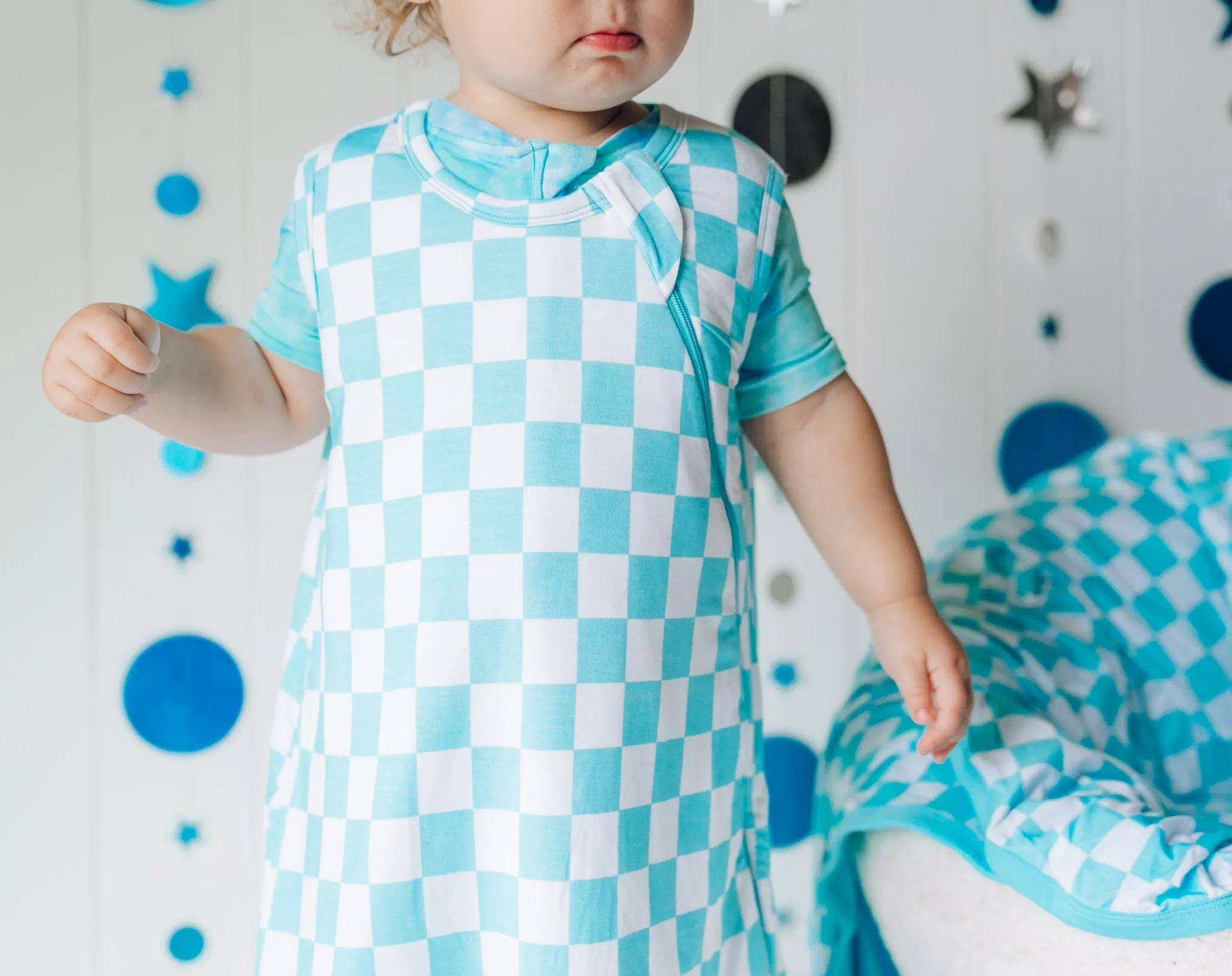 Blue Checks Dream Sleep Sack