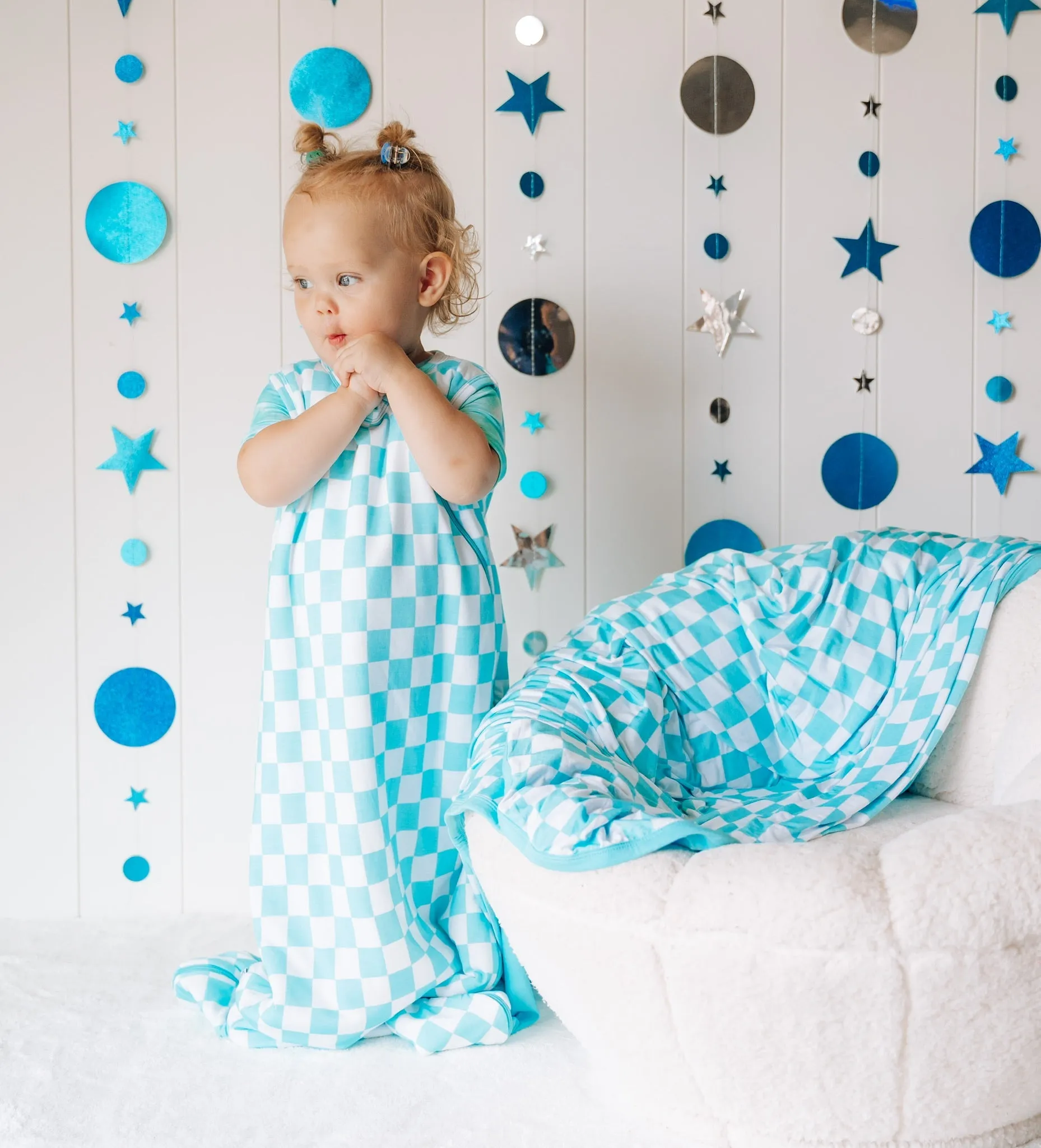 Blue Checks Dream Sleep Sack