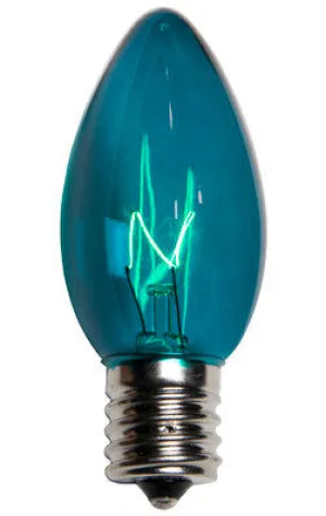 C9 Christmas Lights - Teal - 25 Pack