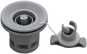 Double Seal Grey/Black Air Valve   Valve Wrench for Inflatable Boat Raft Dinghy Kayak Canoe