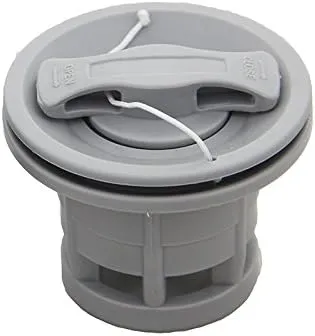 Double Seal Grey/Black Air Valve   Valve Wrench for Inflatable Boat Raft Dinghy Kayak Canoe