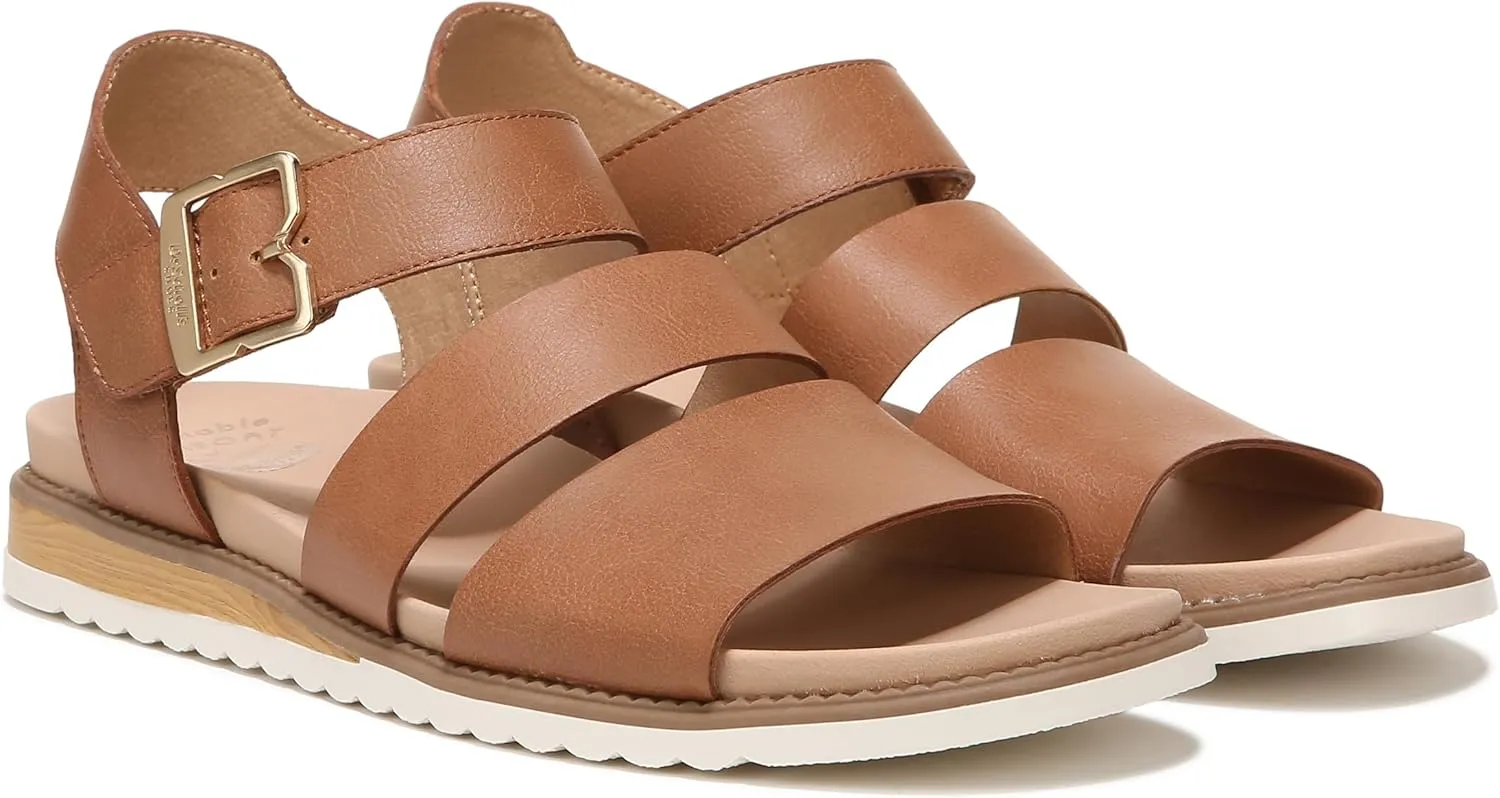 Dr. Scholl's Women's Island Glow Strappy Flat Sandal