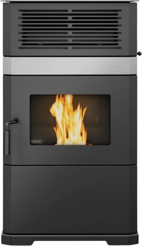 Drolet ECO-65R 2,600 Sq. Ft. Bottom Feed Pellet Stove 125 lb Hopper With Blower New