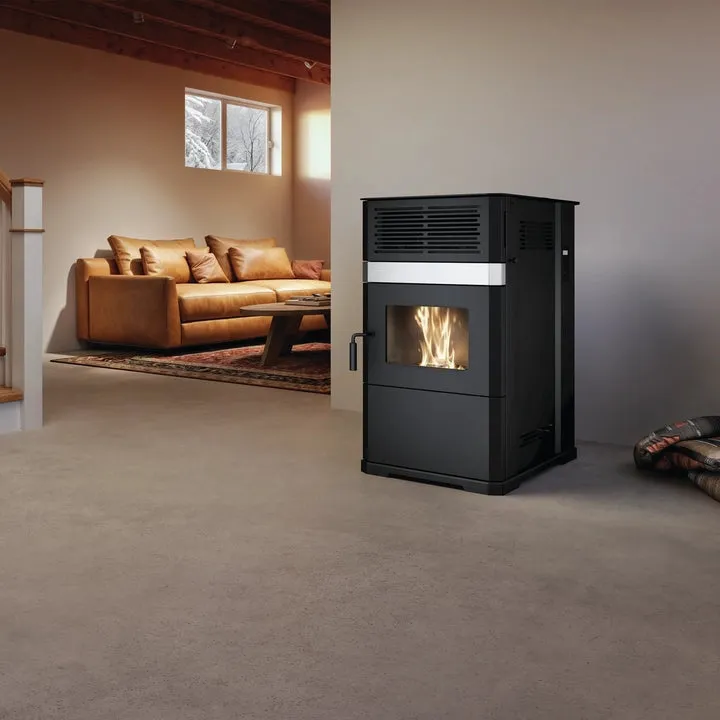 Drolet ECO-65R 2,600 Sq. Ft. Bottom Feed Pellet Stove 125 lb Hopper With Blower New