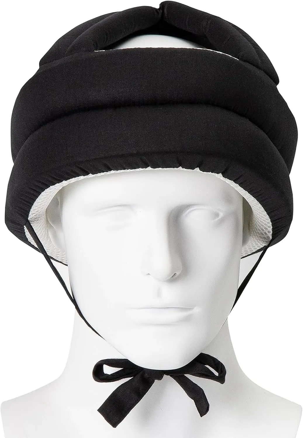 Elderly No Bumps Head Protective Hat Soft Head Protection Bonnet with Chin Strap for Patient Seniors Anti-Fall Safety Helmet