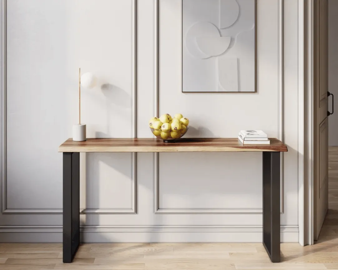 Exotic Hardwood Console Table