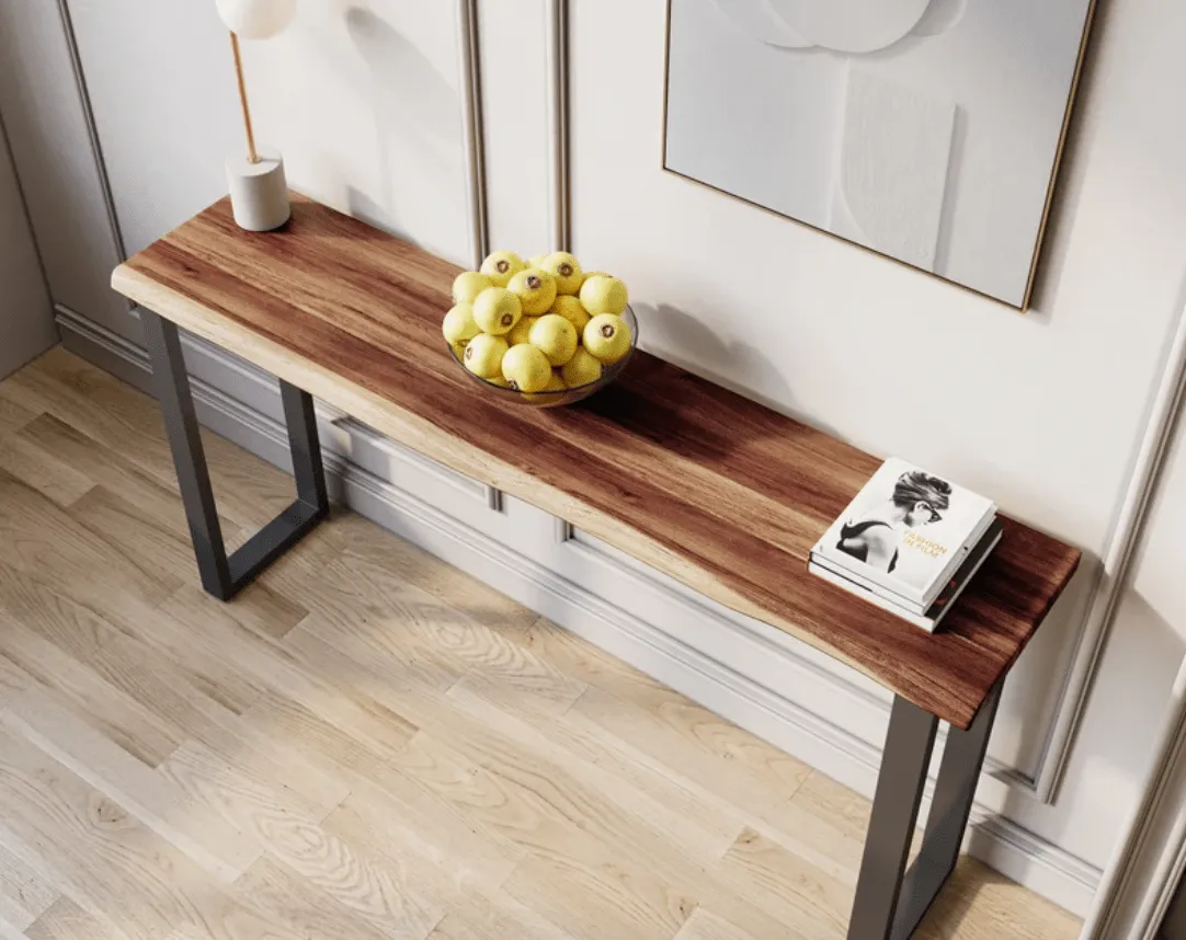 Exotic Hardwood Console Table