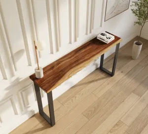 Exotic Hardwood Console Table