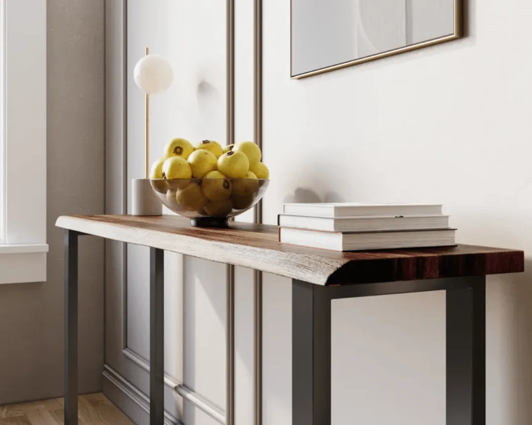Exotic Hardwood Console Table