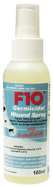 F10 Wound spray with insecticide 100ml