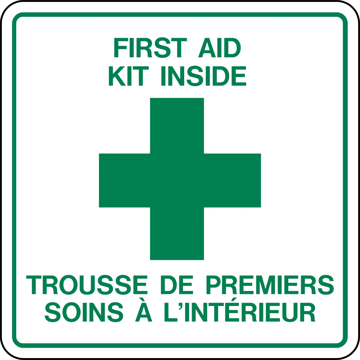 First Aid Kit Inside Bilingual