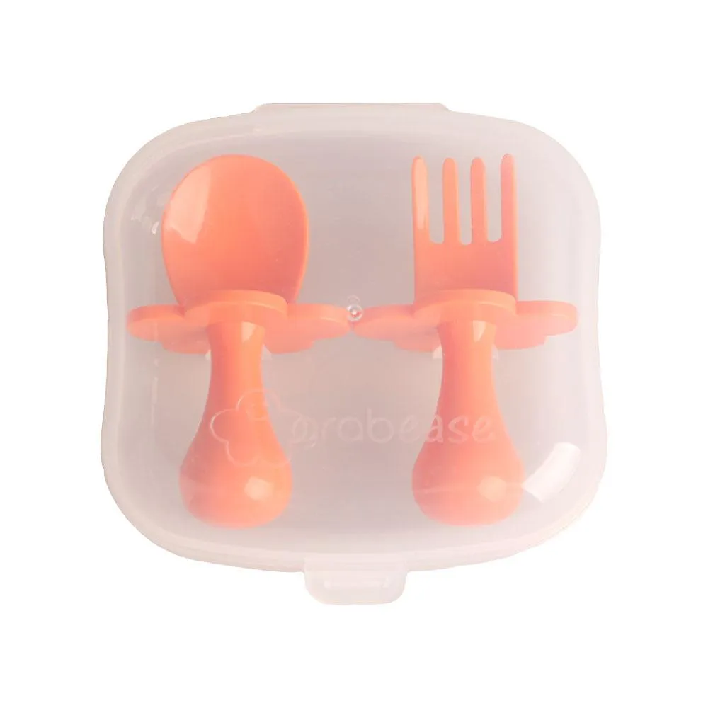 Grabease Ergonomic Utensils with Travel Case