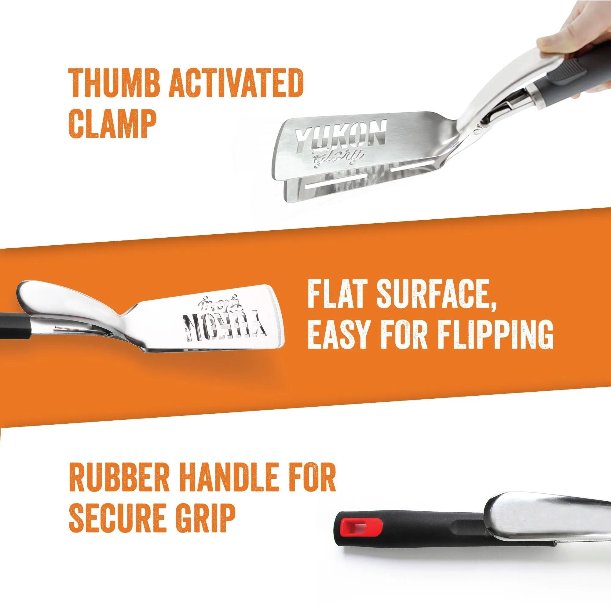 Grill Spatula 'N Tongs: 2 in 1