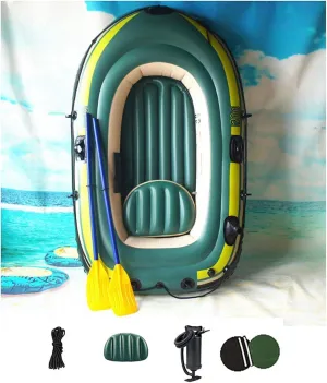 Inflatable Rowing Boats for Adults Rubber Dingy, Inflatable Boat Raft, Fishing Kayak Canoe, Thickened Fishing Foldable Drifting 230x130x35cm