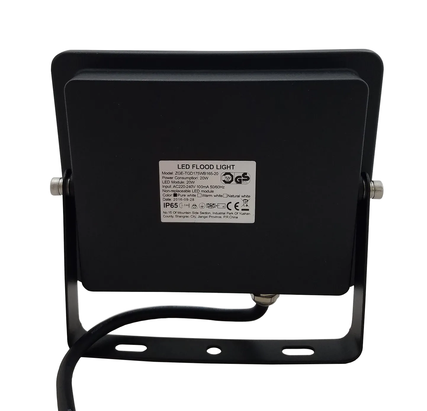 IP65 Outdoor Navigator Slim Style 20W LED Flood Light