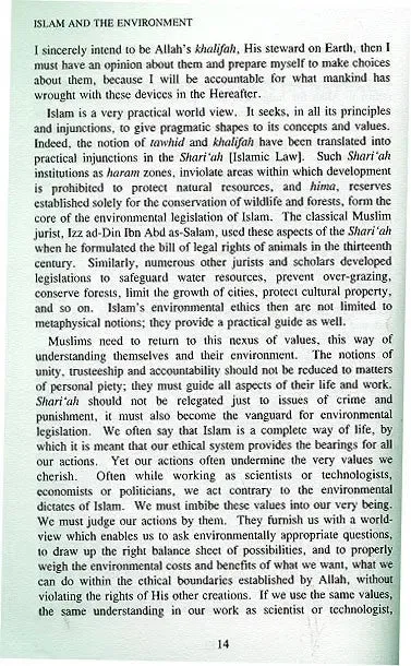 Islam and the Environment