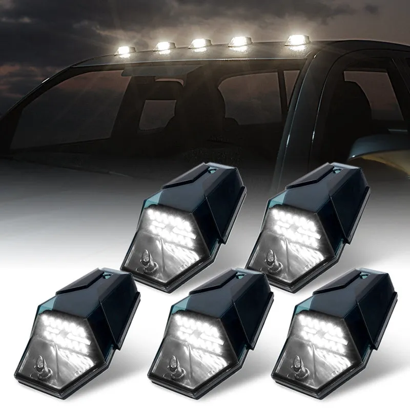 Jewel Series Smoked LED Roof Top Cab Clearance Light Kit - Set of 5
