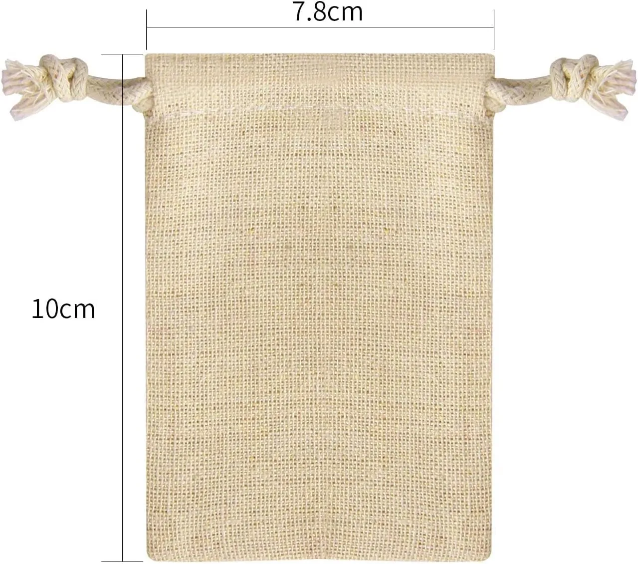 JIAKAI Pack of 30pcs 3x3.7Inch Double Drawstring Cotton Cloth Bag for Small Jewelry Bracelet Beads Spice Gift Bags