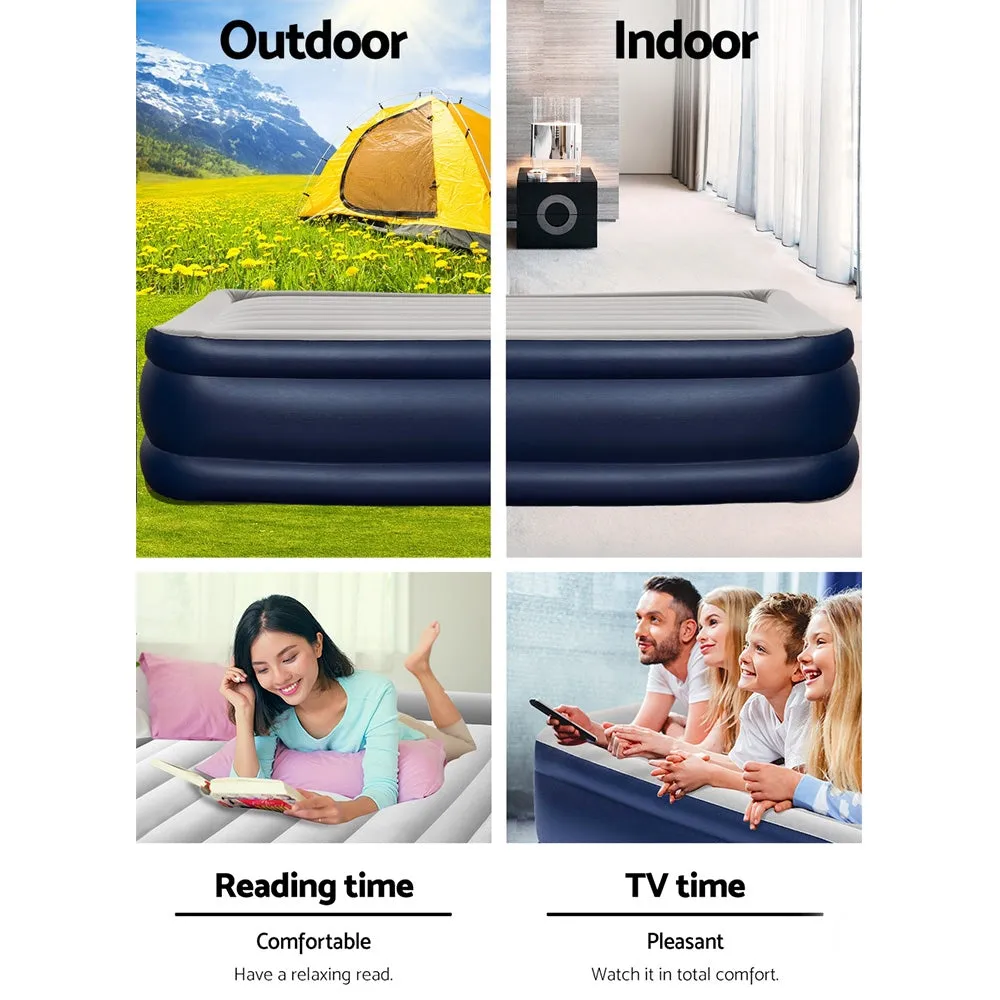 King Air Mattress with Built-in Pump and Pillow - Bestway
