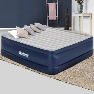King Air Mattress with Built-in Pump and Pillow - Bestway