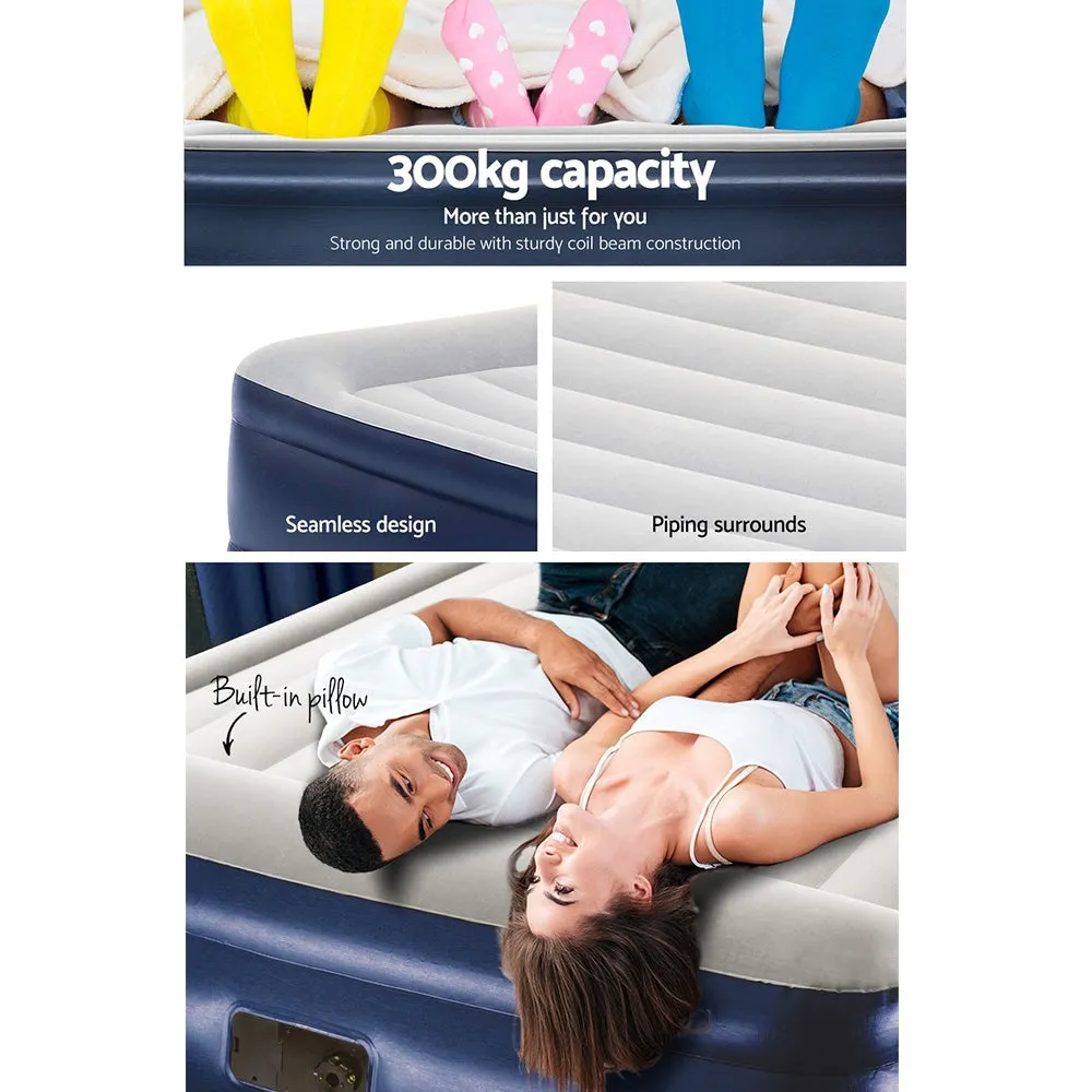 King Air Mattress with Built-in Pump and Pillow - Bestway
