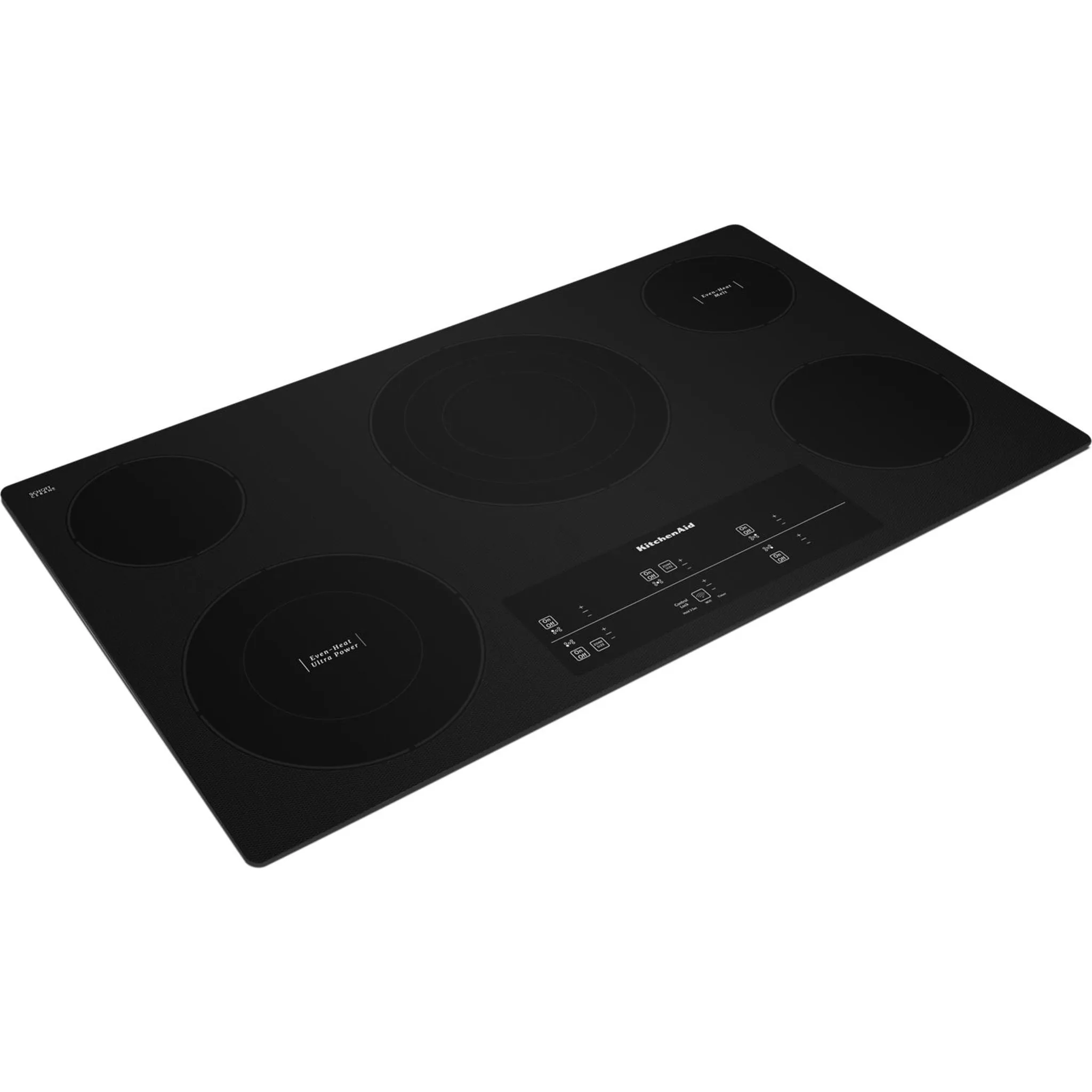 KitchenAid  36" Electric Cooktop with 5 Elements and Touch-Activated Controls (KCES956KBL)