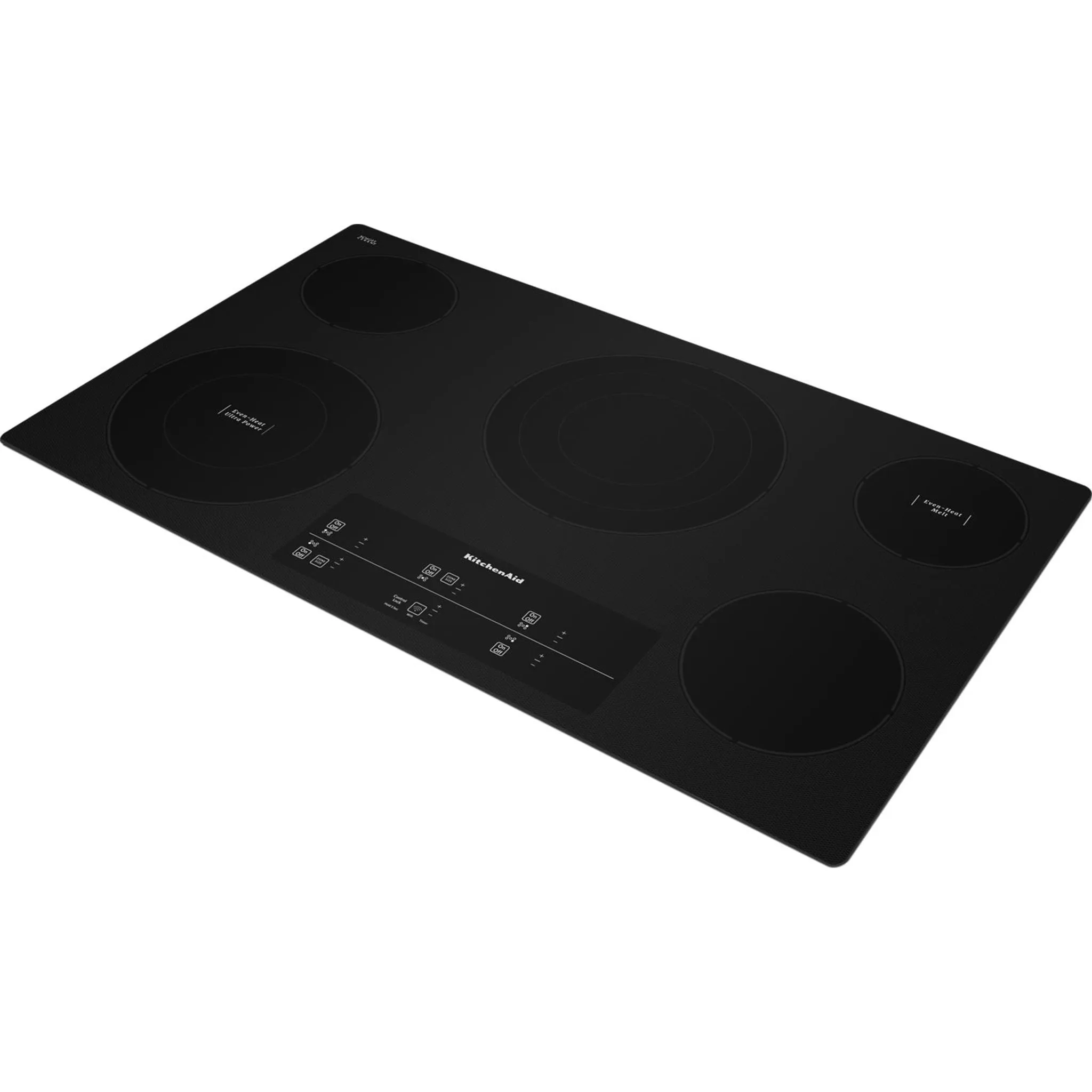 KitchenAid  36" Electric Cooktop with 5 Elements and Touch-Activated Controls (KCES956KBL)