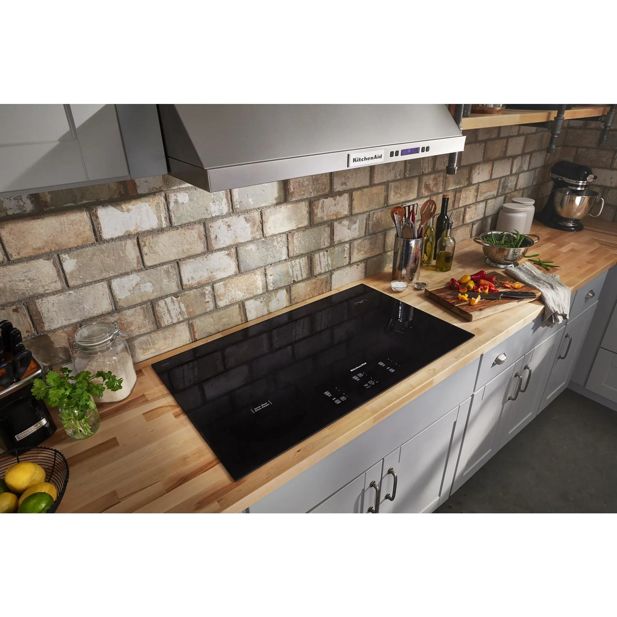 KitchenAid  36" Electric Cooktop with 5 Elements and Touch-Activated Controls (KCES956KBL)