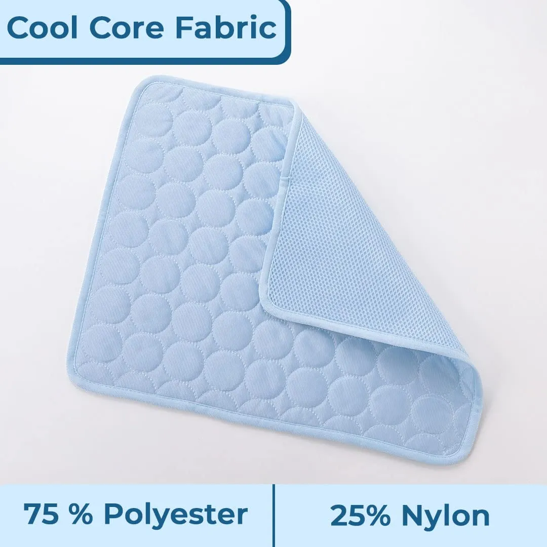 Kuber Industries Rectangular Dog & Cat Bed|Multi-Utility Self-Cooling Pad For Dog & Cat|Light-weight & Durable Dog Bed|ZQCJ001LB-XL|Light Blue