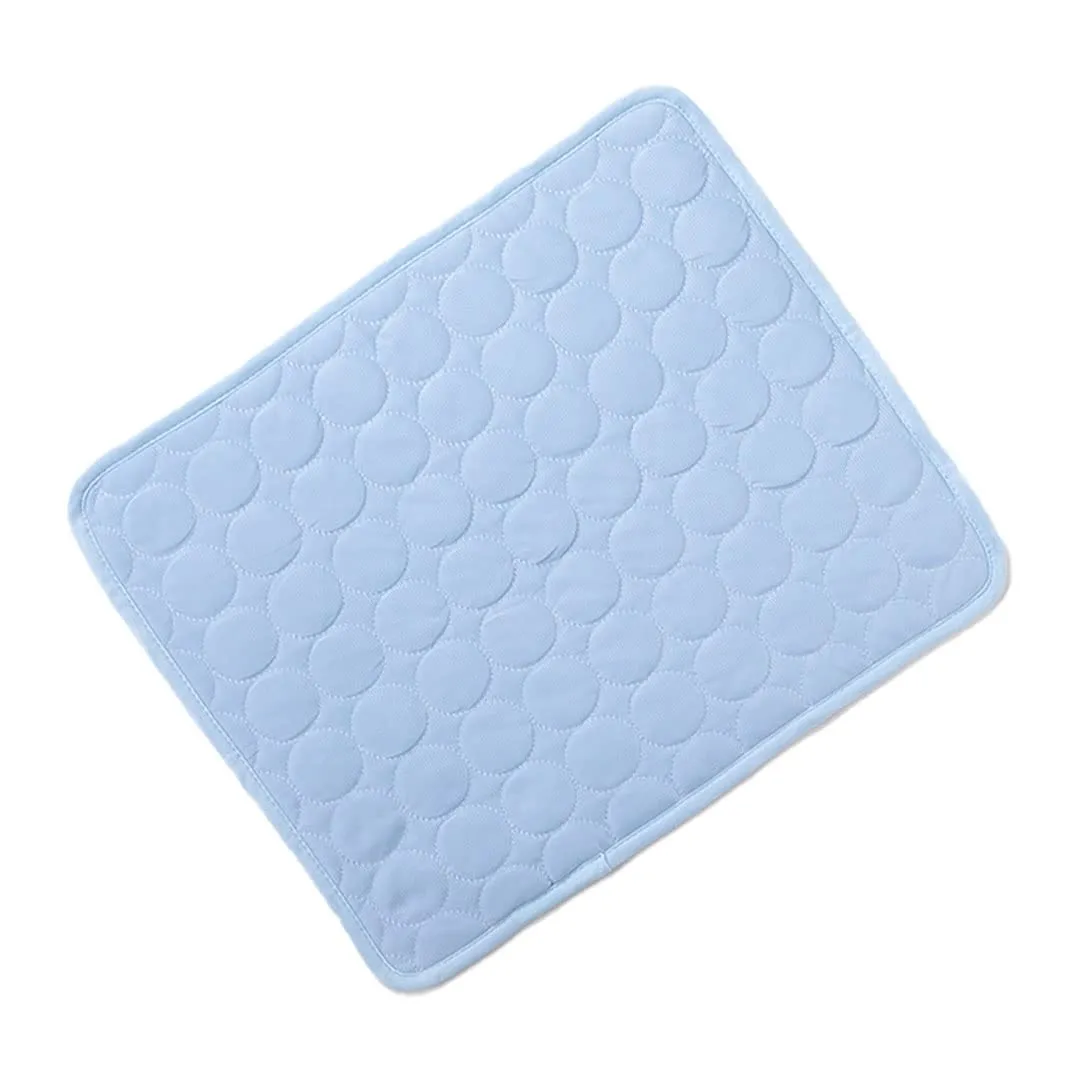 Kuber Industries Rectangular Dog & Cat Bed|Multi-Utility Self-Cooling Pad For Dog & Cat|Light-weight & Durable Dog Bed|ZQCJ001LB-XL|Light Blue
