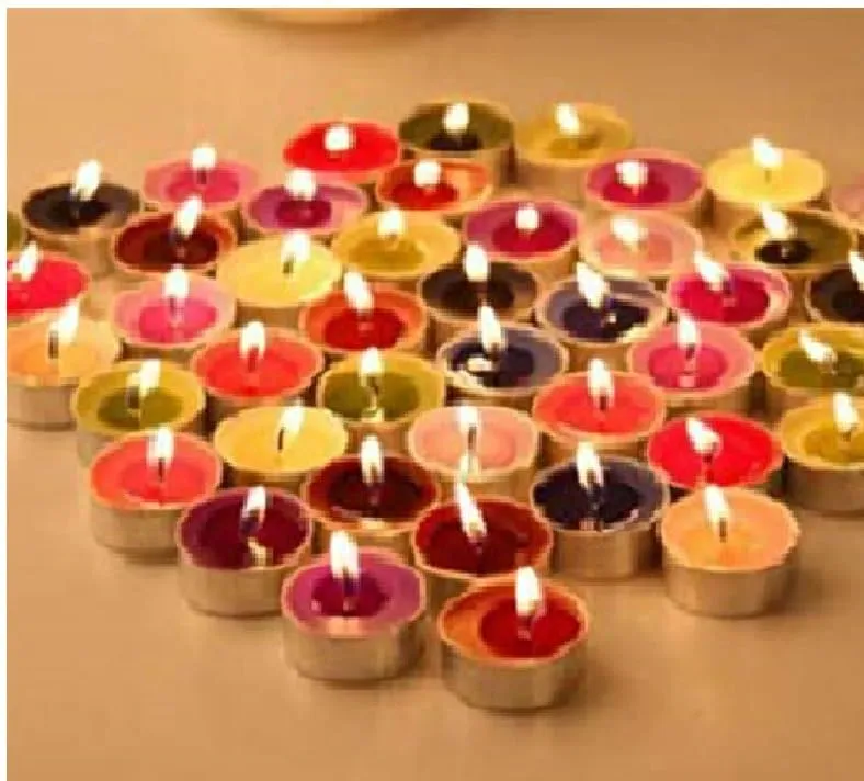 Kuber Selection 2-3 Hours Pack of 200 Pcs Multicolor Long Burning Unscented, Smokeless Paraffin Tea Candles for Home, Pool, Shabbat, Weddings & Emergencies (Pack of 200 Pcs 2-3 Hours, Multicolor)