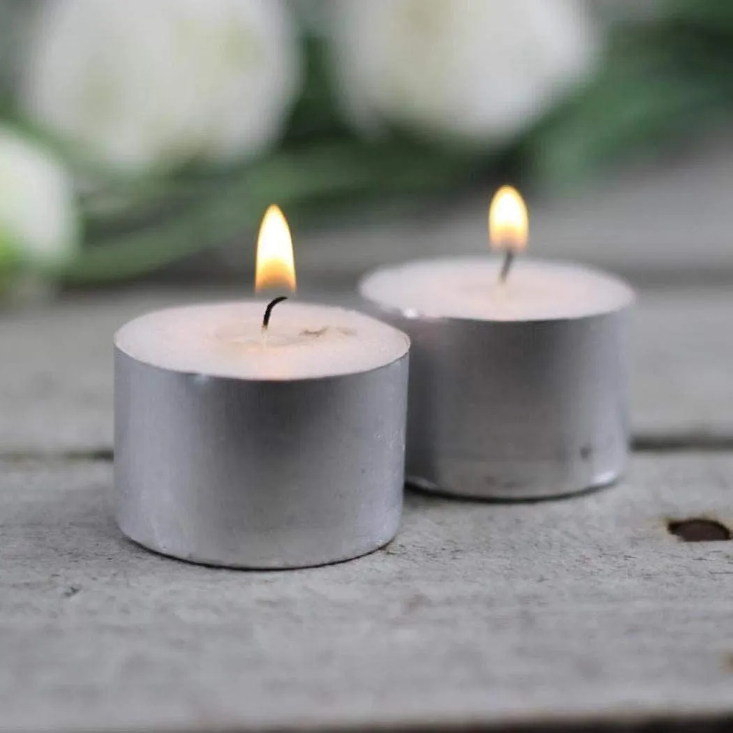 Kuber Selection 9 Hour Long Burning Unscented Tea Light Candles, Smokeless Paraffin Tea Candles for Home, Pool, Shabbat, Weddings & Emergencie (Pack of 30 Pcs/ 9 Hour Long Burning Candle, White)