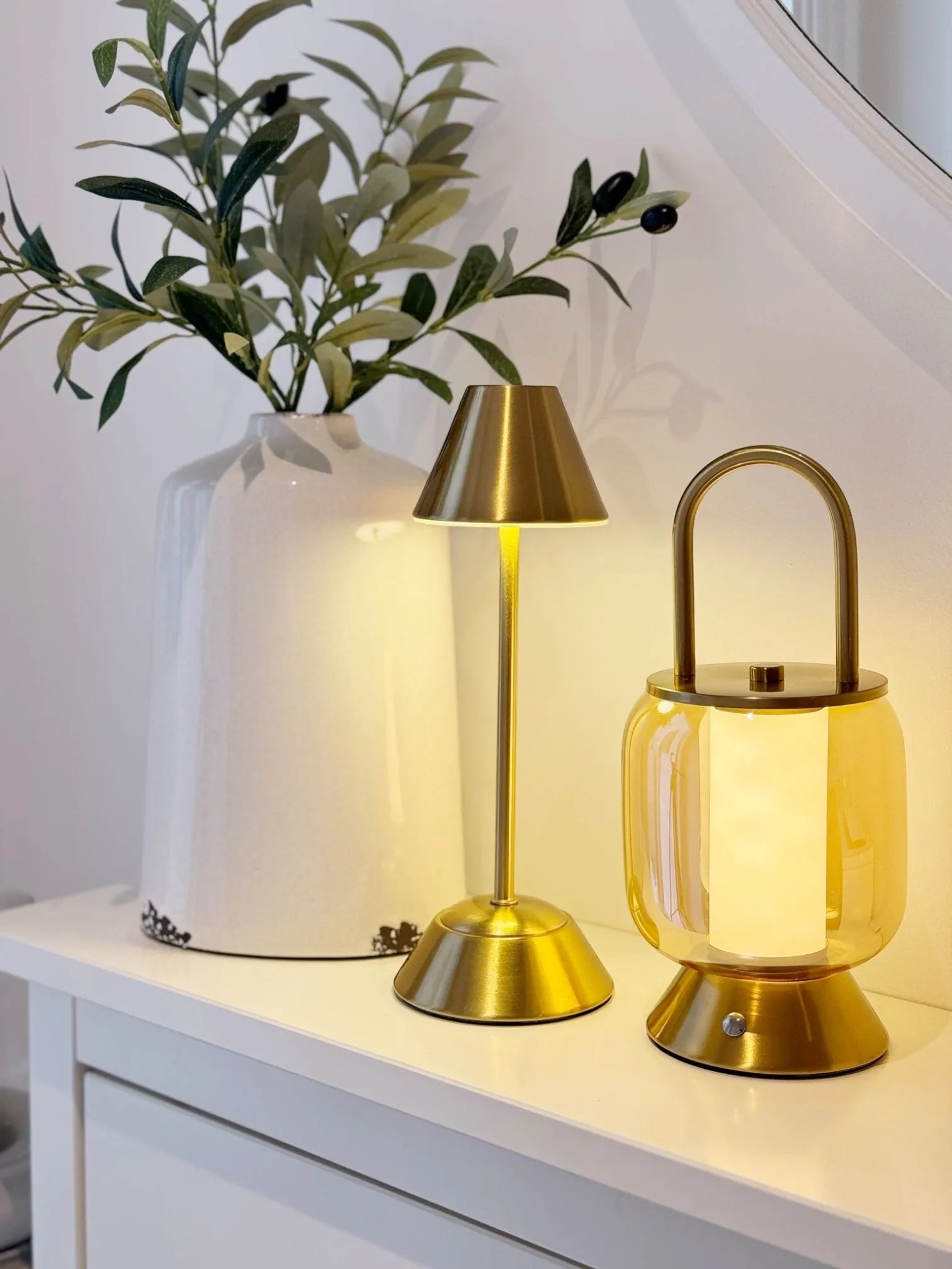LED Light Up Touch Lamp Carriage Lantern