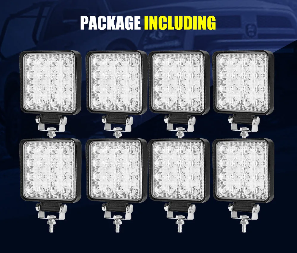 Lightfox 4inch Led Work Light 1 LUX @ 128M IP68 6501 - 7000 lm