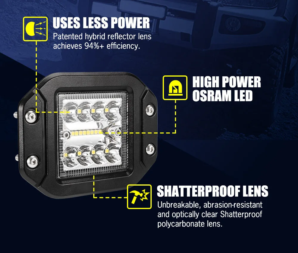 Lightfox 5inch Led Light Bar 1 Lux @ 160M IP68 3501 - 4000 lm
