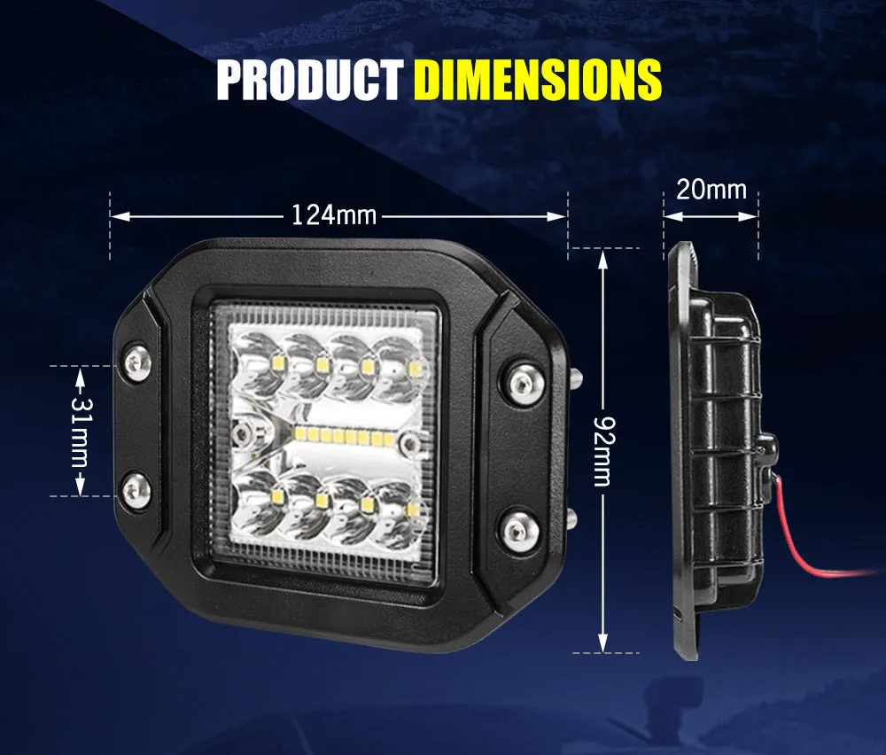 Lightfox 5inch Led Light Bar 1 Lux @ 160M IP68 3501 - 4000 lm