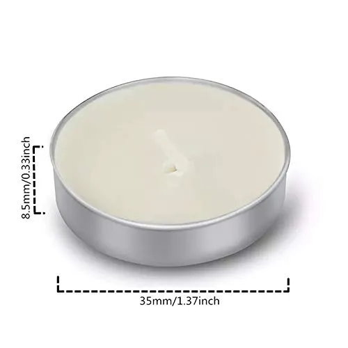 MAKE A WISH® Wax Tealight Candles for Diwali Party Special Occasion Decoration (White, 4 Hours Burn Time, 200 Pc)