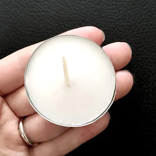 MAKE A WISH® Wax Tealight Candles for Diwali Party Special Occasion Decoration (White, 4 Hours Burn Time, 200 Pc)