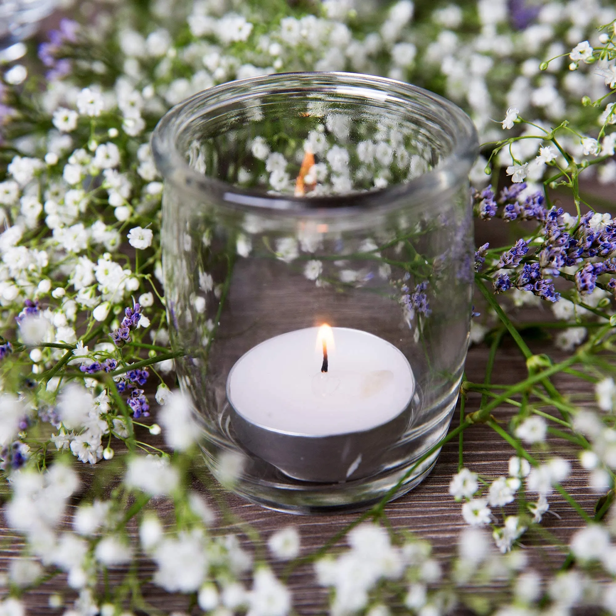 MAKE A WISH® Wax Tealight Candles for Diwali Party Special Occasion Decoration (White, 4 Hours Burn Time, 200 Pc)