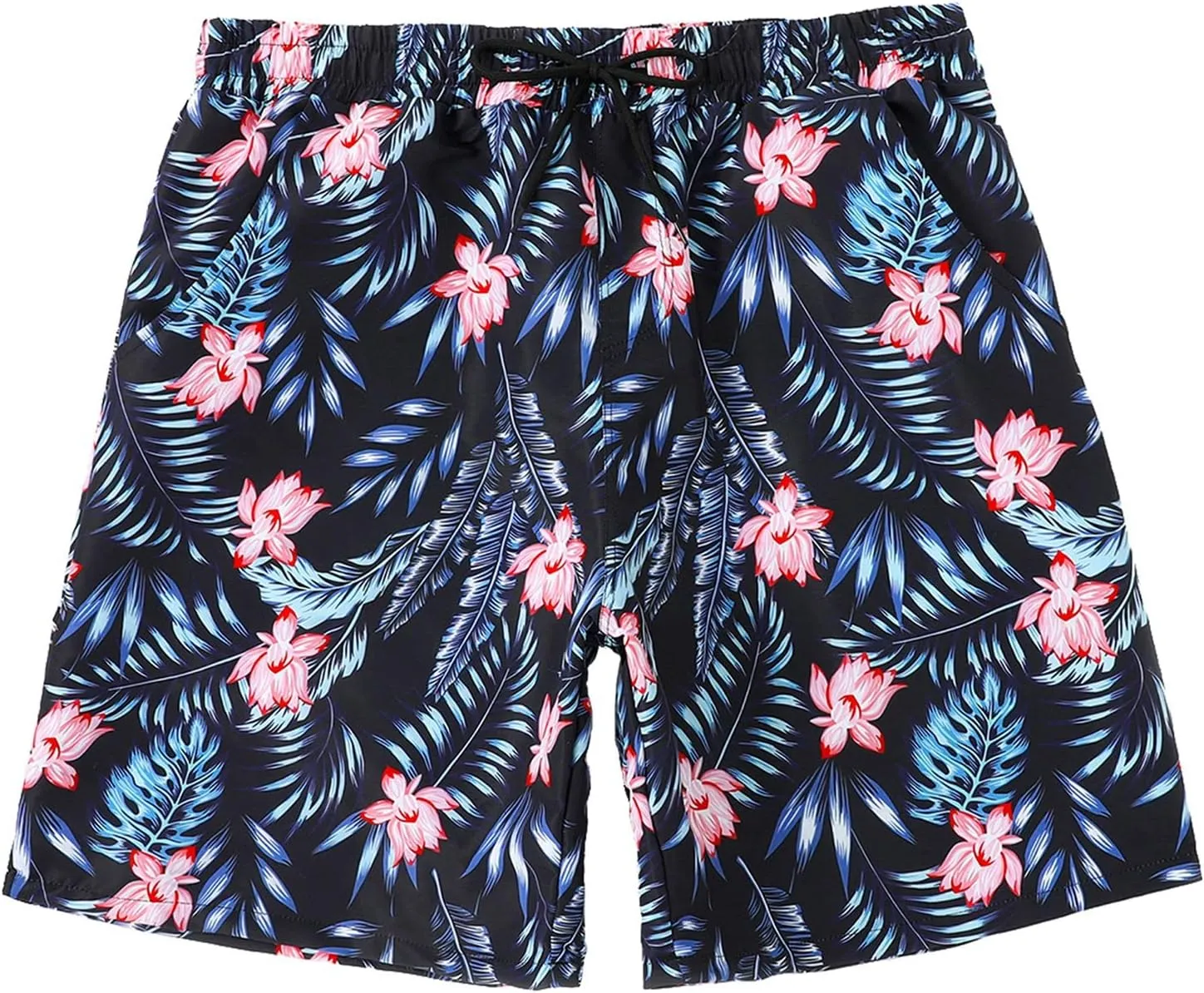 Matching Swimsuits for Couples Women Swimdress with Boy-Short Tankini Set Men Swim Trunks Board Short Modest Swimwear