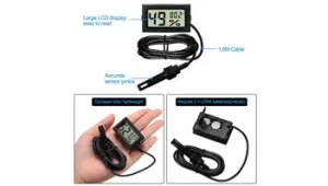 Mini Digital Thermometer Hygrometer with Probe