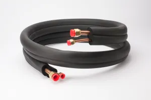 Mini-Split Line Set 1/4"x5/8"x25 ft, 14-4 AWG Wire & Insulat