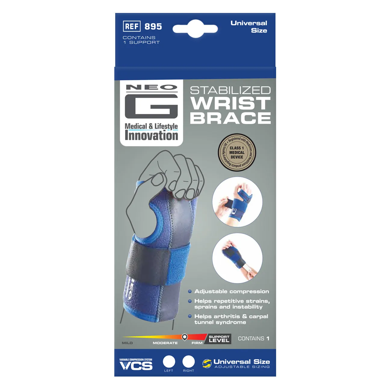 Neo G Stabilized Wrist Brace Right (Universal Size)