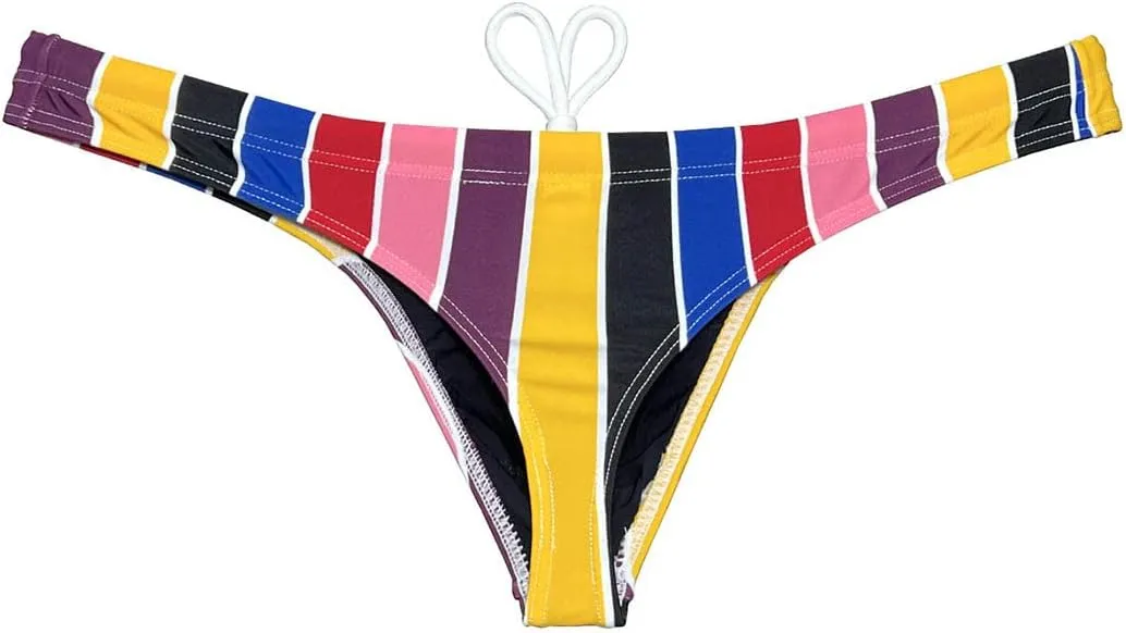OROCOJUCO Sport Mens Print Thong Swimsuit Contour Pouch Bikini Swimwear Board Surf Short Trunks Swim Tangas